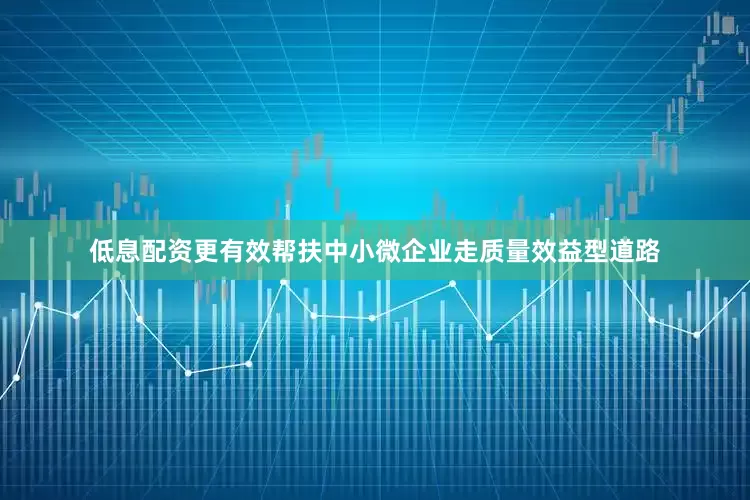 低息配资更有效帮扶中小微企业走质量效益型道路